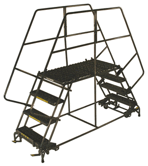 Double Entry Mobile Platform Ladder