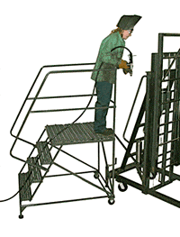 Single Entry Mobile Platform Ladder