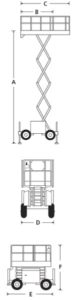 S2770/3370RT Rough Terrain Scissor Lift specifications