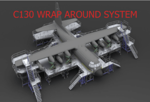 C-130 Aircraft Maintenance Full Docking Platform System C-130 Aircraft Maintenance Full Docking Platform System