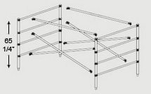 Vault Double Wide Span Scaffold 65 Extension Set