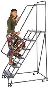 Freight Saver Spring Loaded Caster Ladder