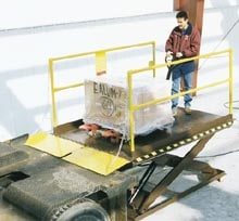 Truck scissor dock lift