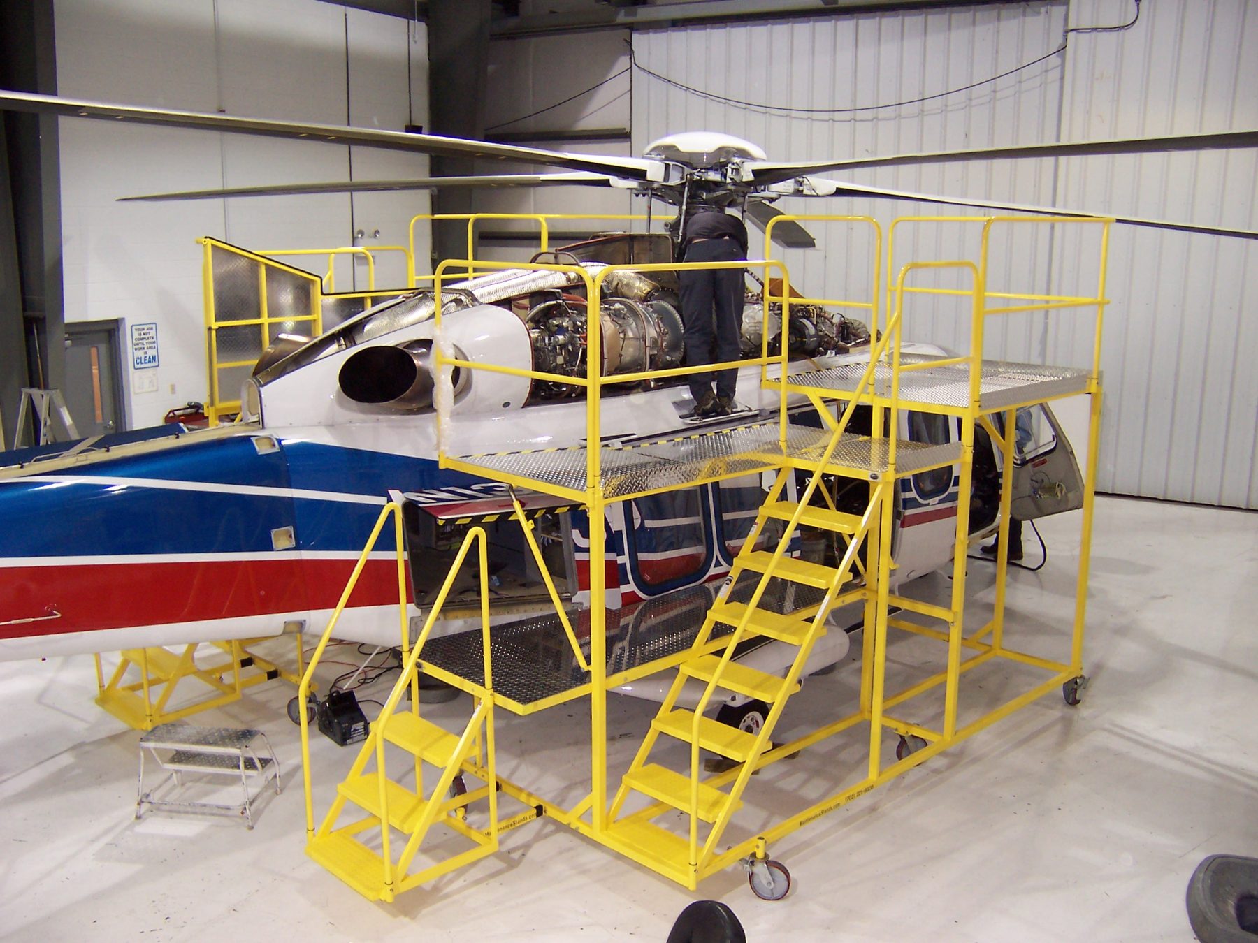 helicopter maintenance platforms helicopter