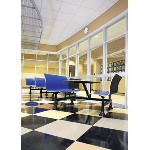 Retro Bench with Stainless Steel 24 x 48 Table Top and Wall Frame 5
