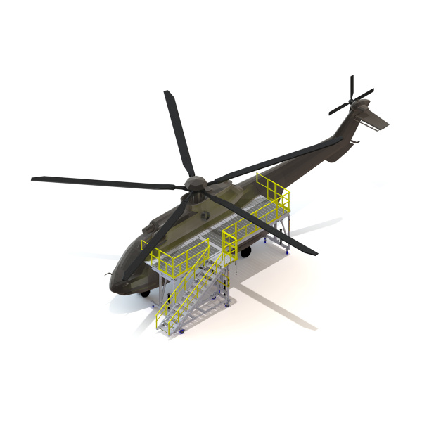 Portable Helicopter Maintenance Deck – Model#: ME-251