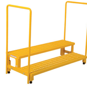 Adjustable Height Step Stands with Handrails|ASP-24-HR|ASP-36-HR|ASP-48-HR