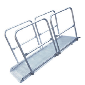 Aluminum Walk ramp Handrail Options|AWR-CART-38|AWR-HR-2A|AWR-HR-3A|AWR-R-CART-28|AWR-WHL