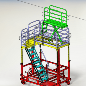 Single Pallet Aircraft Engine Maintenance Stand