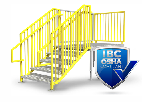 Industrial Man Lifts OSHACompliant Stairs
