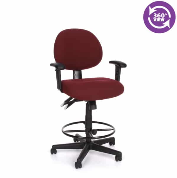 24-Hour Task Chair with Arms and Drafting Kit