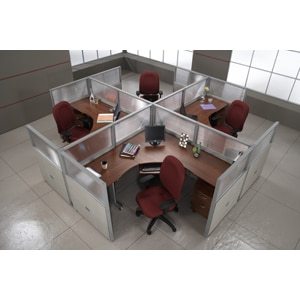 4 Workstation Units — 2 x 2 Configuration