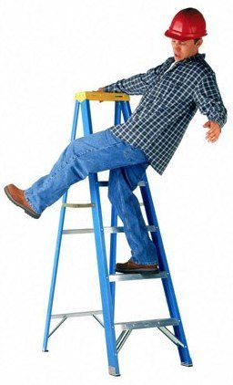 8 Ways Not To Use A Ladder