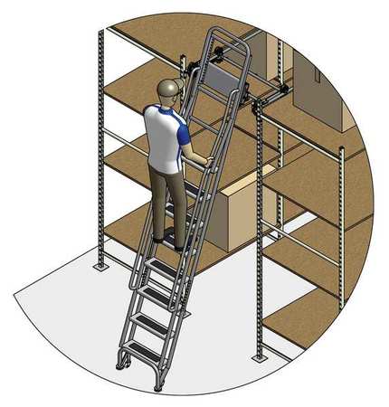 95 to 105in Stationary Dual Track Ladder – 7407A5-S C1 P3 KIT
