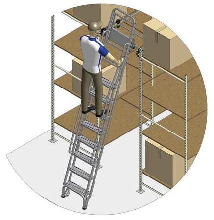 95 to 105in Stationary Dual Track Ladder – 7407A6-S C1 P3 KIT