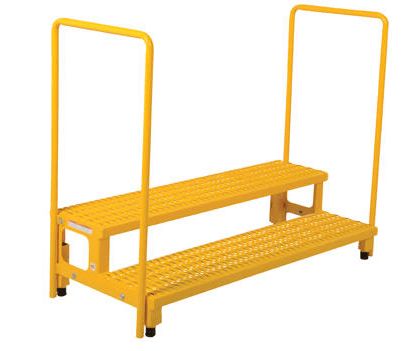 Adjustable Height Step Stands with Handrails