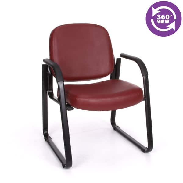 Anti-MicrobialAnti-Bacterial Vinyl GuestReception Chair with Arms