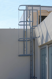 Caged Ladder