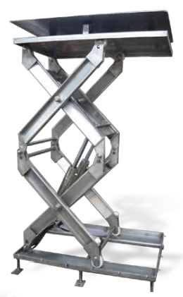 Double Stainless Steel Scissor Lift Tables