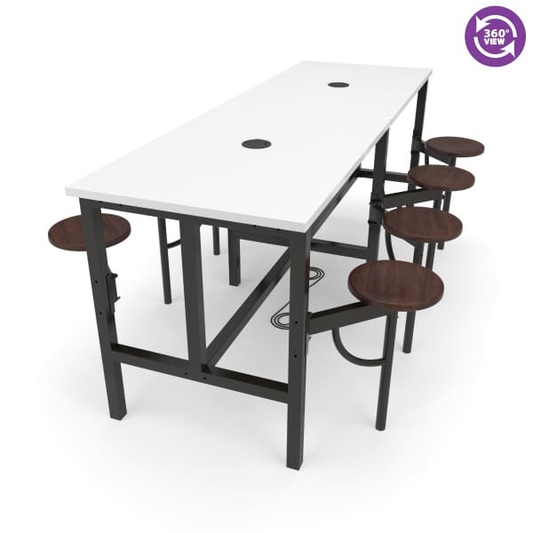 Endure Series Standing Height Eight Seat Table