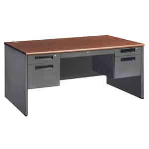 Executive Series Double Pedestal Panel End Desk 29.50″ x 57.25″