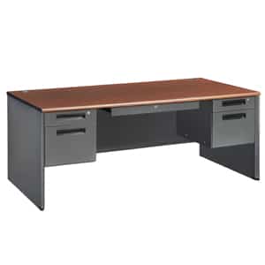 Executive Series Double Pedestal Panel End Executive Desk 36.25″ x 72″