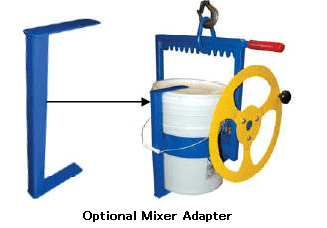 Hoist Mounted Pail Carrier Rotator