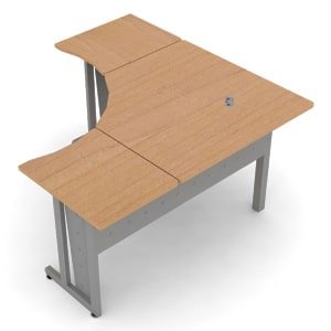 L-Shaped Workstation 60 by 60 with 30 D Top