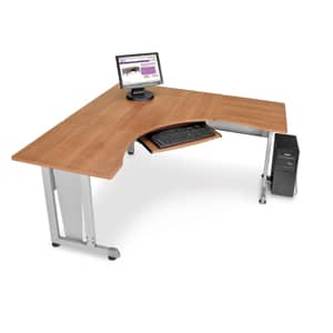 L-Shaped Workstation 60 x 60 with 24 D Top