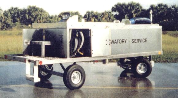 Lavatory Service Cart With 757 Platform