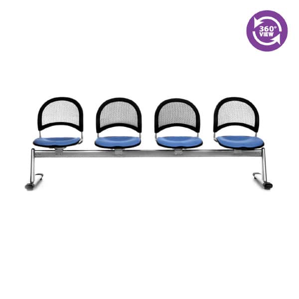 Moon 4-Unit Beam Seating with 4 Seats