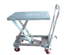 Push Around Stainless Steel Scissor Lift Tables