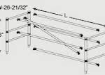 Single Wide Scaffold Guardrail Set
