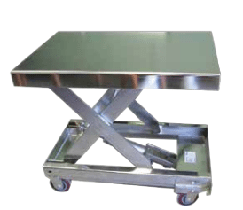 Stainless Steel Single & Double Portable Scissor Lift Tables