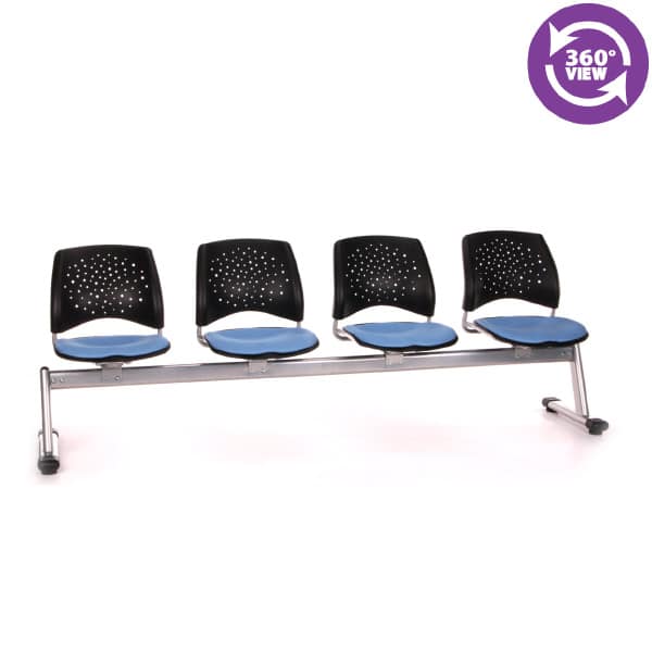 Stars 4-Unit Beam Seating with 4 Seats