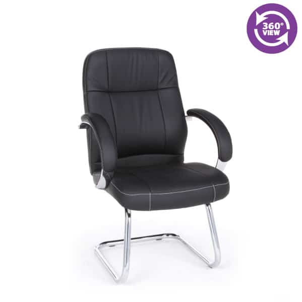 Stimulus Series Leatherette Executive Mid-Back Guest Chair