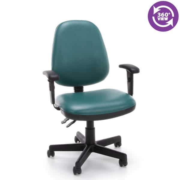 Straton Series Anti-MicrobialAnti-Bacterial Vinyl Task Chair with Arms