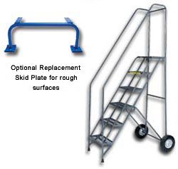 Thin Line Folding Rolling Safety Ladder