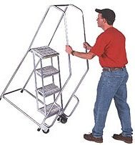 aluminum rolling ladders, cleanroom ladders