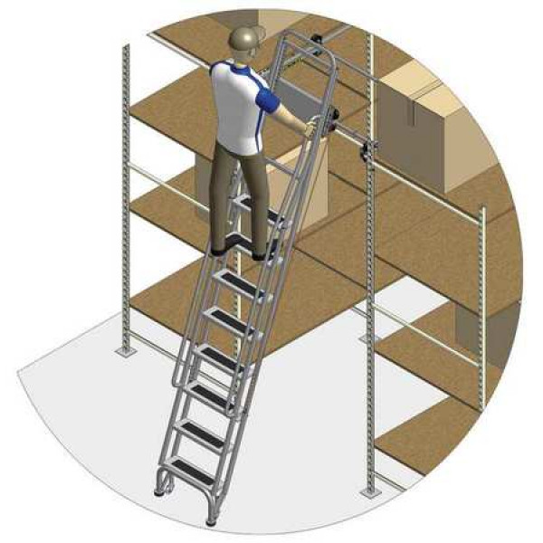 125 to 135in Dual Track Ladder w/Brake - 7410A5-B C1 P3 KIT
