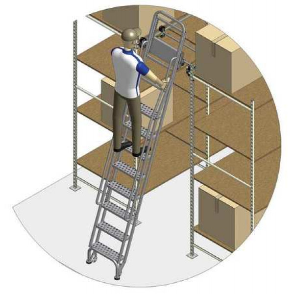 135 to 145in Stationary Dual Track Ladder - 7411A6-S C1 P3 KIT