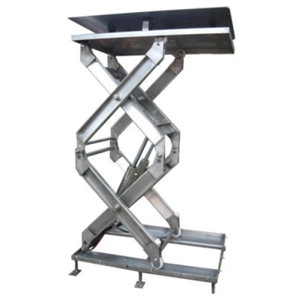 Double Stainless Steel Scissor Lift Tables