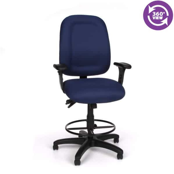 Ergonomic Task Chair with Drafting Kit