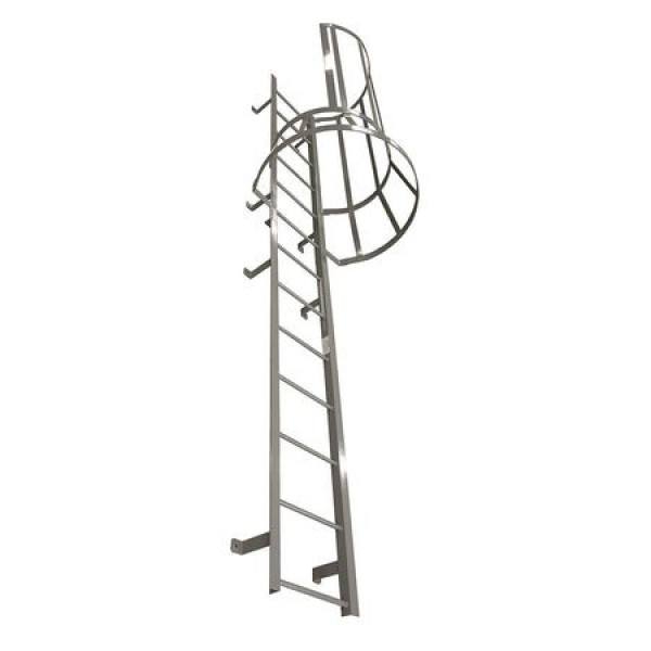 Fixed Ladder With Safety Cage - M23SC L10 C1