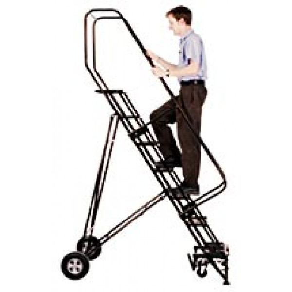 Folding Rolling Ladder Industrial Man Lifts