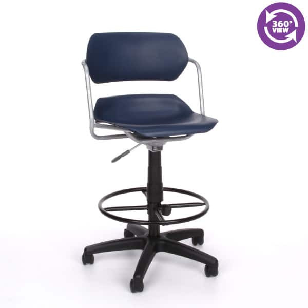 Martisa Series Plastic Task Stool with Drafting Kit