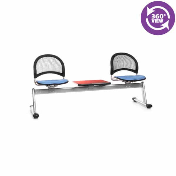 Moon 3-Unit Beam Seating with 2 Seats & 1 Table