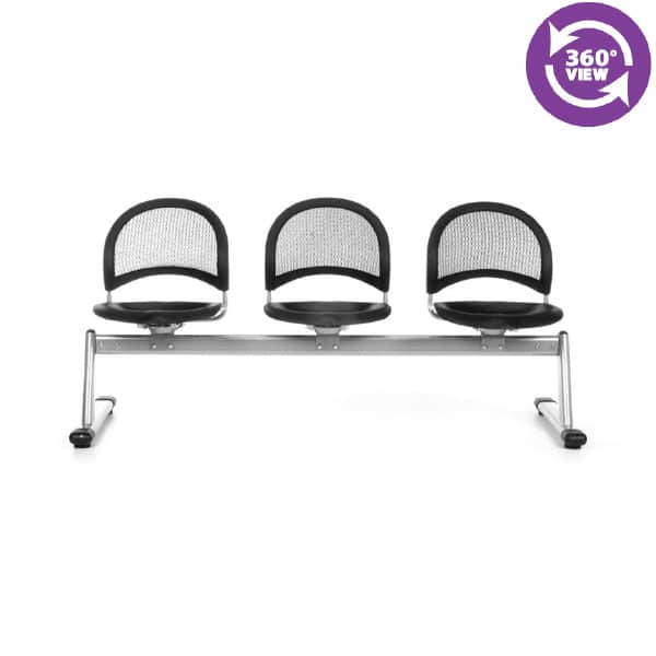 Moon 3-Unit Beam Seating with 3 Seats