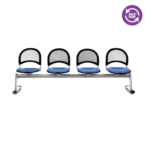 Moon 4-Unit Beam Seating with 4 Seats