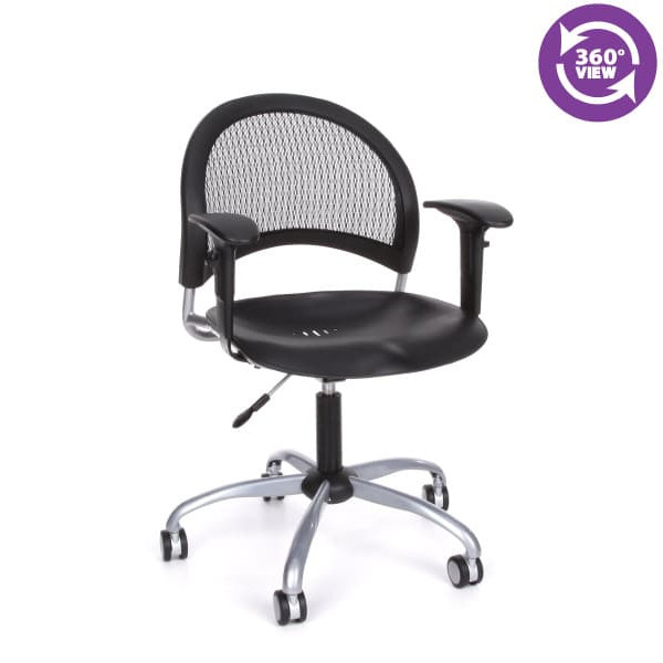 Moon Swivel Plastic Chair with Arms